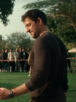 Jack Ryan: Ghost War John Krasinski Black Shirt