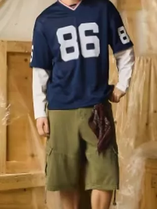 TOWIE S36 Harry Derbidge Blue Jersey Top
