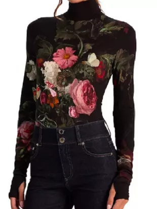 Hacks S05 Jean Smart Floral Turtleneck Top