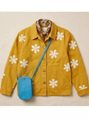 The Four Seasons Kerri Kenney Yellow Daisy Print Jacket
