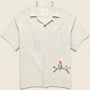 Embroidered Bird Shirt
