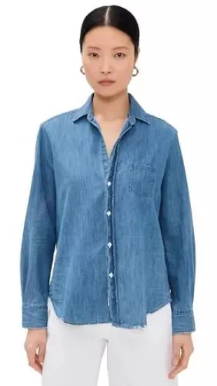 Eileen Denim Relaxed Button Down Shirt