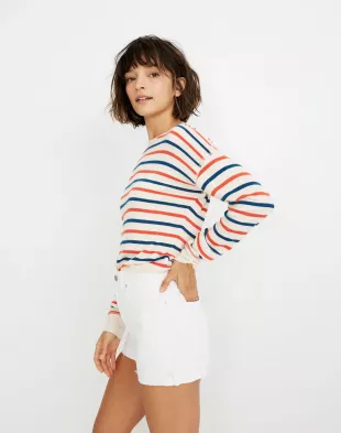 Jean Short in Tile White