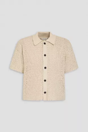 Open-knit Cotton Cardigan