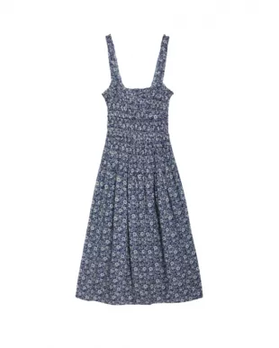 Marianne Floral Print Smocked Maxi Dress