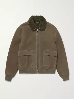 Shearling Bomber Jacket - Men