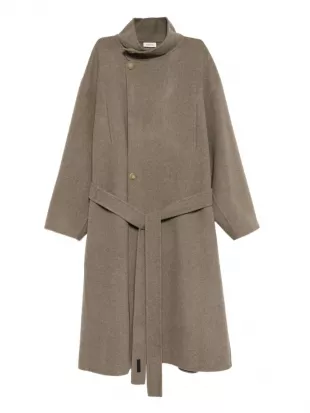 High-neck Double-breasted Coat