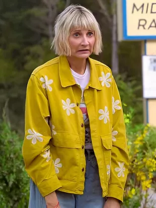 The Four Seasons S02 Kerri Kenney Yellow Daisy Print Jacket