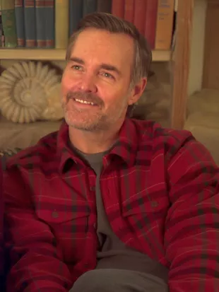 Will Forte The Four Seasons S02 Red Plaid Shirt