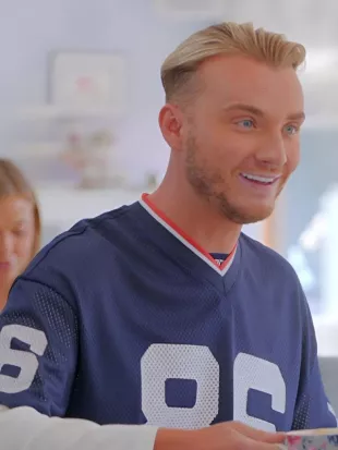 Harry Derbidge TOWIE S36 Blue Jersey Top