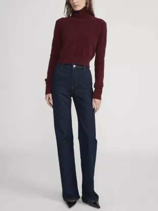 Cashmere Fleck Turtleneck