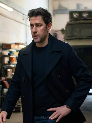 Tom Clancy’s Jack Ryan: Ghost War John Krasinski Black Peacoat