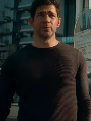 Jack Ryan: Ghost War 2026 John Krasinski Black Shirt
