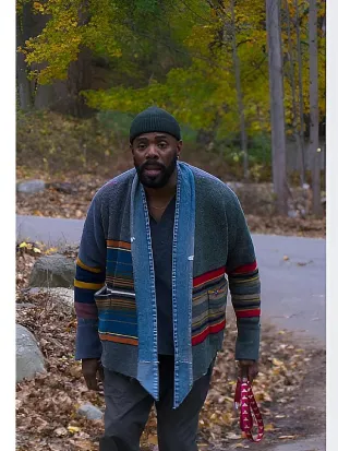 The Four Seasons S02 Colman Domingo Multi-Stripe Cardigan