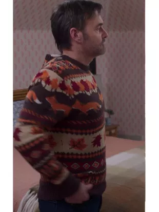 The Four Seasons S02 Will Forte Fox Sweater