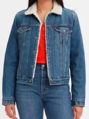 Rock the Block S7 Mina Starsiak Sherpa Denim Jacket