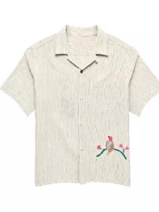 The Four Seasons Marco Calvani Bird Printed Shirt