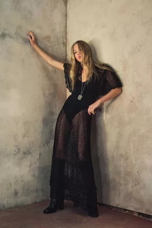 Kate Moss Collaboration Crochet Maxi Dress