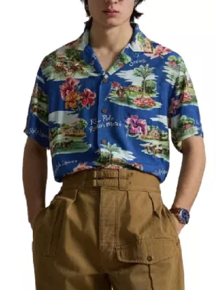 Hey Jonas! Podcast Nick Jonas Hawaiian Blue Shirt
