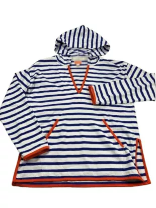 The Four Seasons S02 Tina Fey V-Neck Striped Hoodie
