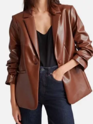The Young and the Restless Sharon Newman Brown Leather Jacket