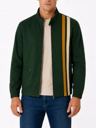 The Boys S05 Jack Quaid Green Striped Jacket