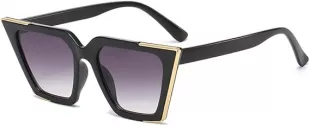 Black/Gold Cat Eye Sunglasses