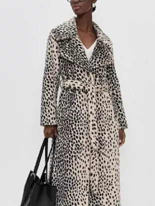 Hacks S05 Jean Smart Leopard Print Faux Fur Coat