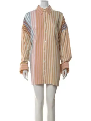 Kerri Kenney The Four Seasons S02 Striped Shirt Dress