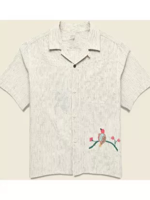 The Four Seasons S02 Marco Calvani Bird Embroidered Shirt