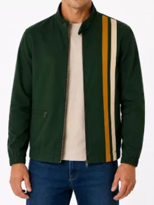 The Boys S05 Hughie Campbell Green Striped Jacket