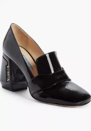 Block Heel Loafer Pump