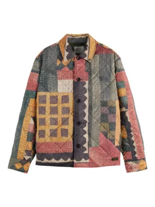 Off Campus Dexter Patchwork Jacket