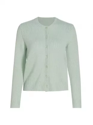 Danae Cashmere Crewneck Cardigan
