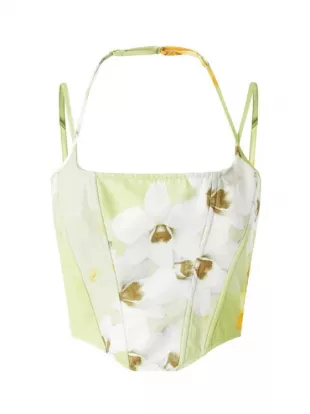 Sleeveless Bustier Top