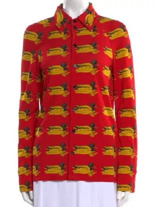 Tamron Hall Show June Ambrose Duck Printed Shirt