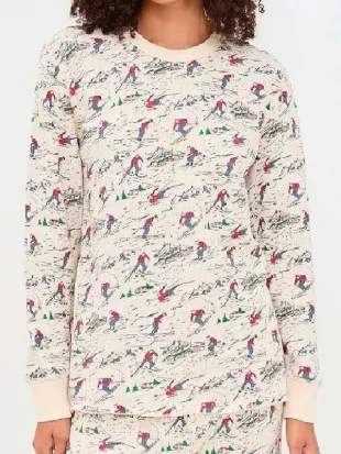 The Four Seasons Erika Henningsen Ski Print Pajamas