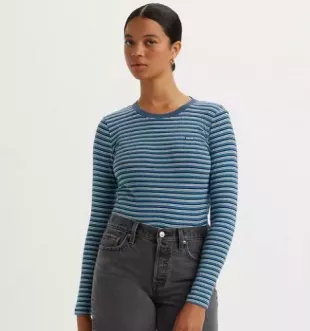 Long Sleeve Ribbed Baby Tee