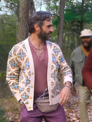 The Four Seasons S2 Marco Calvani Printed Cardigan