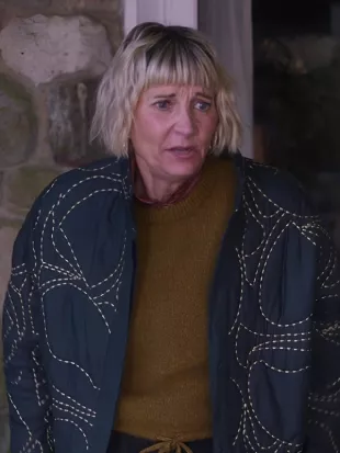 Kerri Kenney The Four Seasons S02 Charcoal Quilted Jacket