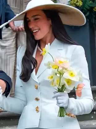 Dua Lipa Wedding White Blazer