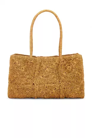Natural Raffia Tote Bag