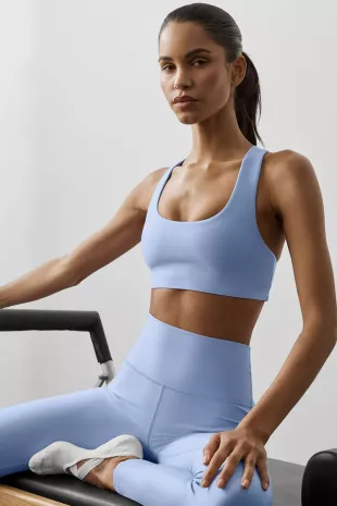 Blue Racerback Sports Bra