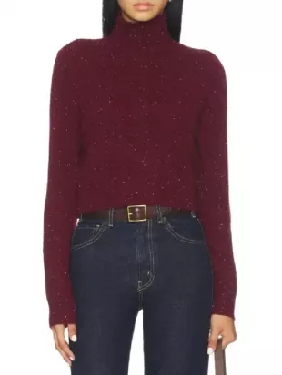 The Four Seasons 2026 Tina Fey Flecked Turtleneck Top
