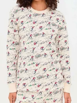 The Four Seasons S02 Erika Henningsen Ski Print Pajamas