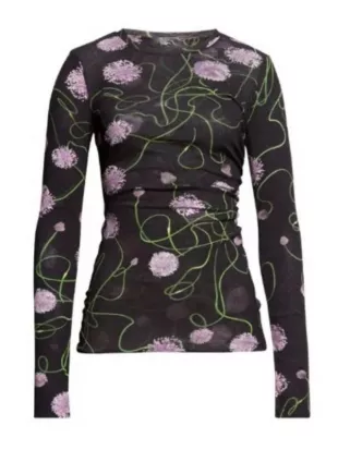 Today Show Savannah Guthrie Black Floral Top