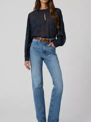 The Four Seasons S02 Tina Fey Blue Printed Blouse