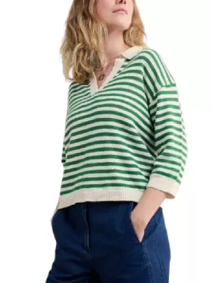 The Four Seasons S02 Tina Fey Green Striped Sweater