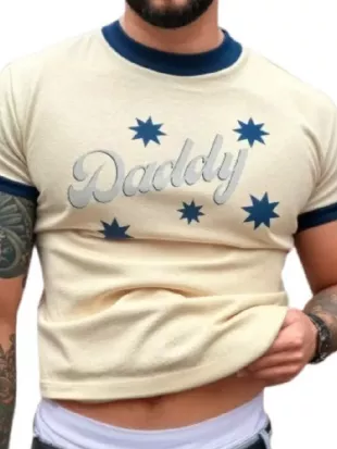 Off Campus 2026 Stephen Kalyn Daddy Print T-Shirt