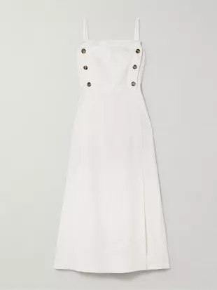 Candice Double Breasted Poplin Maxi Dress